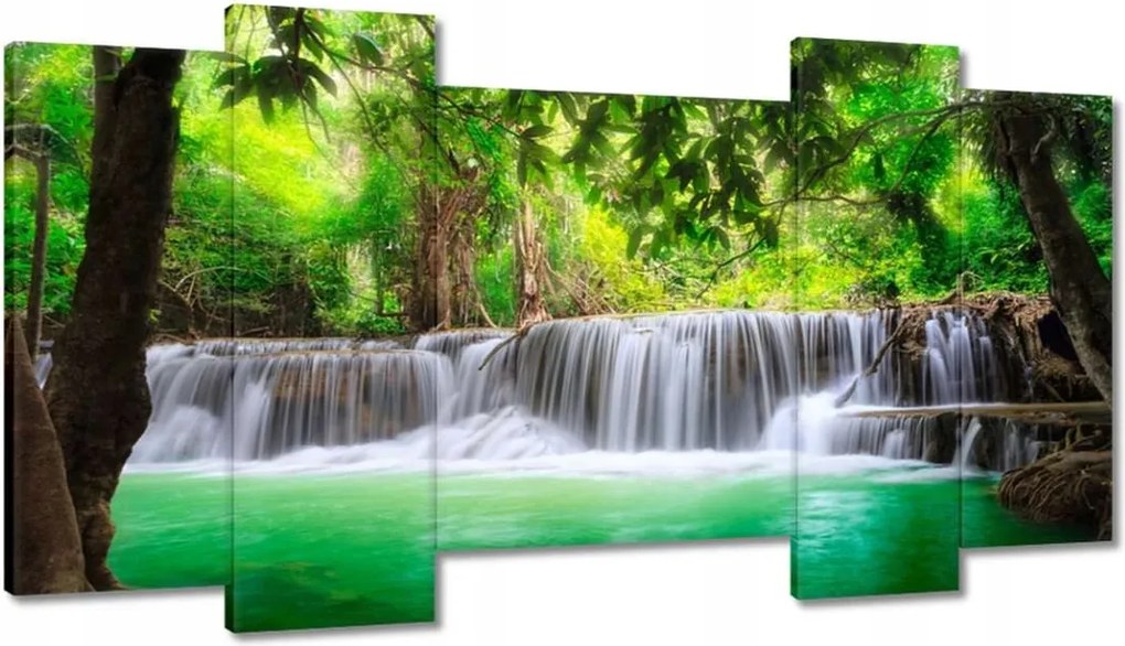 Festmények 120x65 Tájkép vízesés