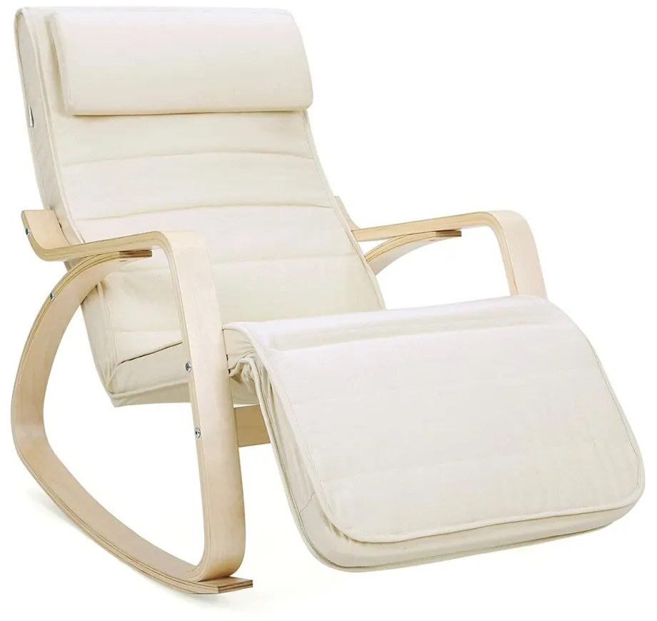 Hintaszék, relaxációs szék, 5 fokban állítható lábtartó