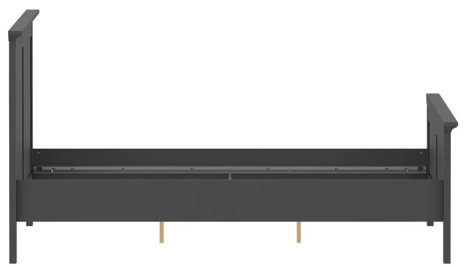 Szürke franciaágy 160x200 cm Paris – Tvilum