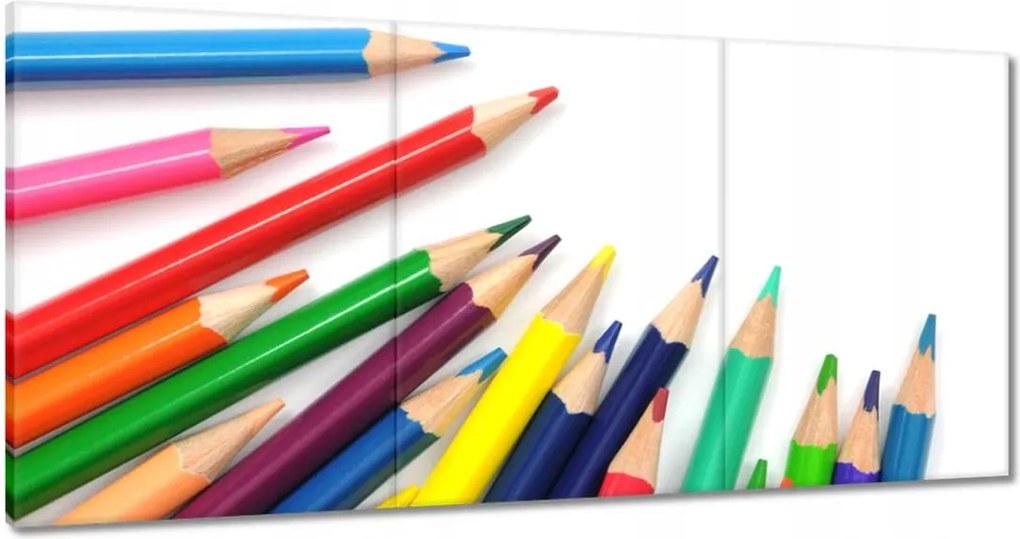 Vászonkép 60x30 Színes ceruzák gyerekeknek