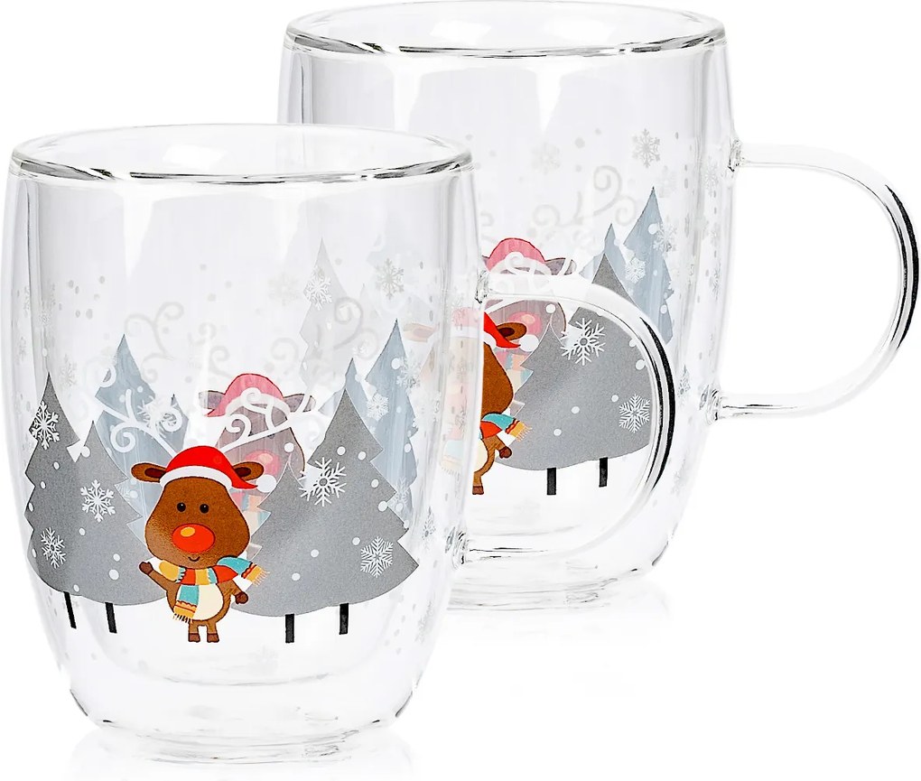 4Home Hot&Cool Mug Reindeer thermo pohár 270 ml, 2 db