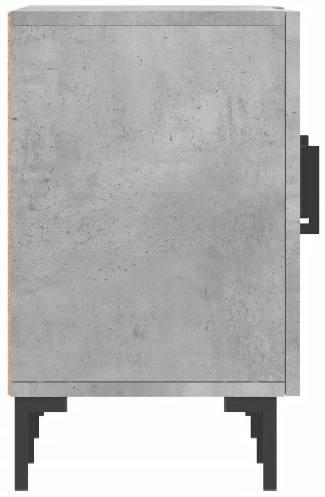 betonszürke szerelt fa TV-szekrény 150 x 30 x 50 cm