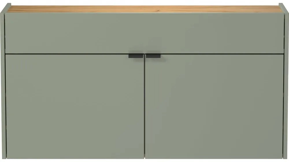 Zöld-natúr színű előszoba bútor Ameca – Germania