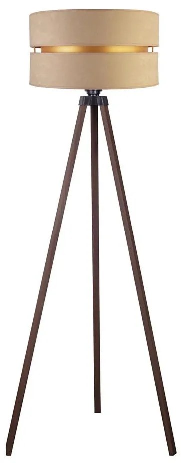 Duolla - Állólámpa DUO 1xE27/60W/230V átm. 44 cm bézs/barna