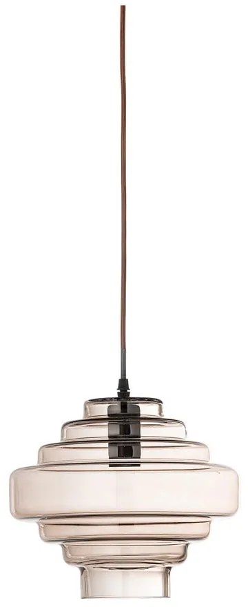 Barna függőlámpa üveg búrával ø 27 cm Ilua – Bloomingville