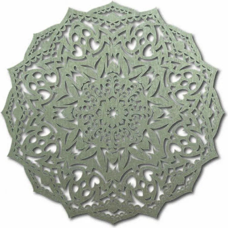 Fából készült mandala a falon - CIRCEL
