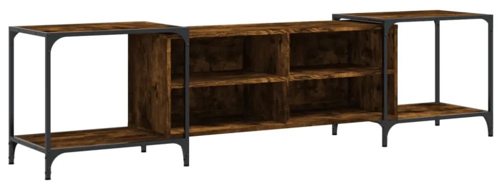 füstös tölgy színű szerelt fa TV szekrény 203 x 37 x 50 cm
