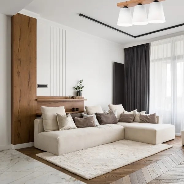 Felületre szerelhető csillár LULA 3xE27/60W/230V tölgy