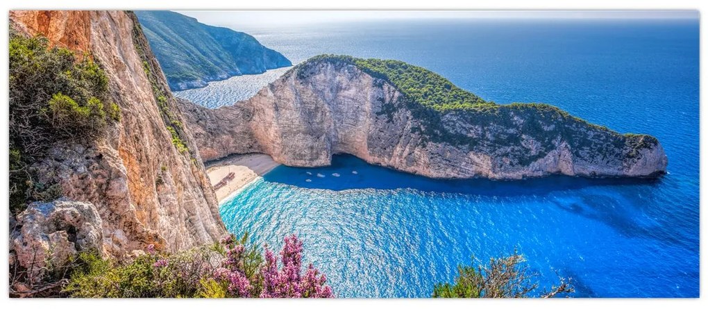 Kép - Navagio strand, Görögország (120x50 cm)