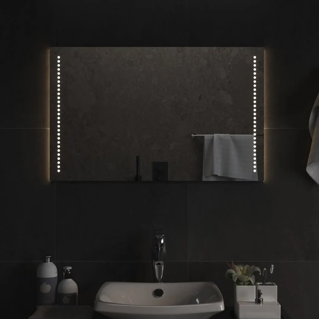 LED-es fürdőszobatükör 50x80 cm
