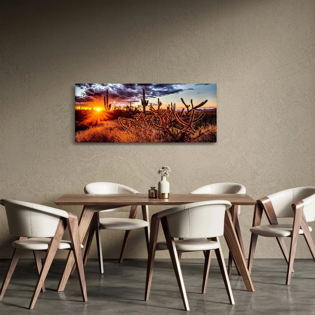 Kép - Arany sivatagi óra (120x50 cm)