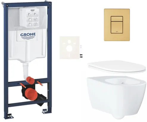 Falra akasztható WC szett világos falra / falra szerelhető GROHE Essence SIKOGRSESSCGN0
