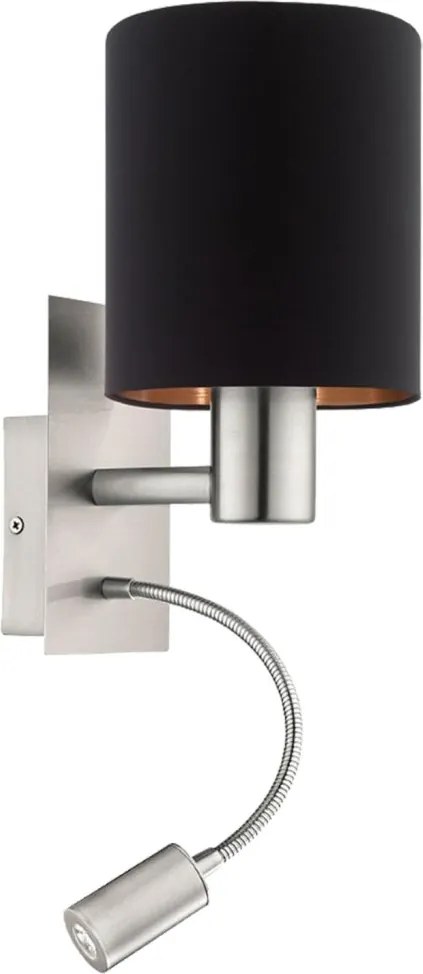 Eglo PASTERI 96483 Fali lámpa 1x40W/E27 + 1X3,5W/LED 380LM