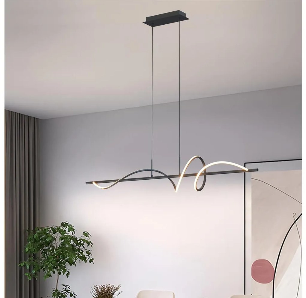 ONLI - LED Csillár zsinóron TWIST LED/30W/230V 4000K fekete