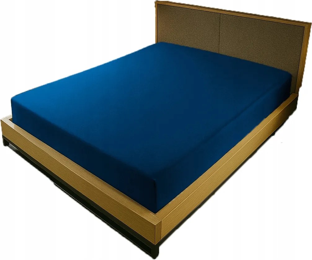 Jersey Gumis Lepedő 200x220 Kék Sötét