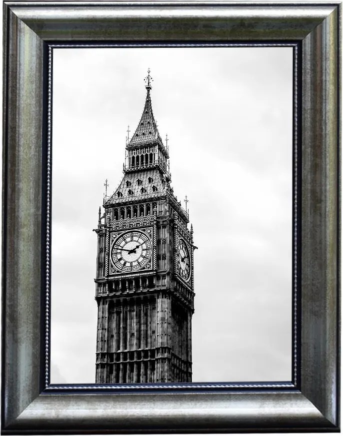 London képkeret, ezüst, A4