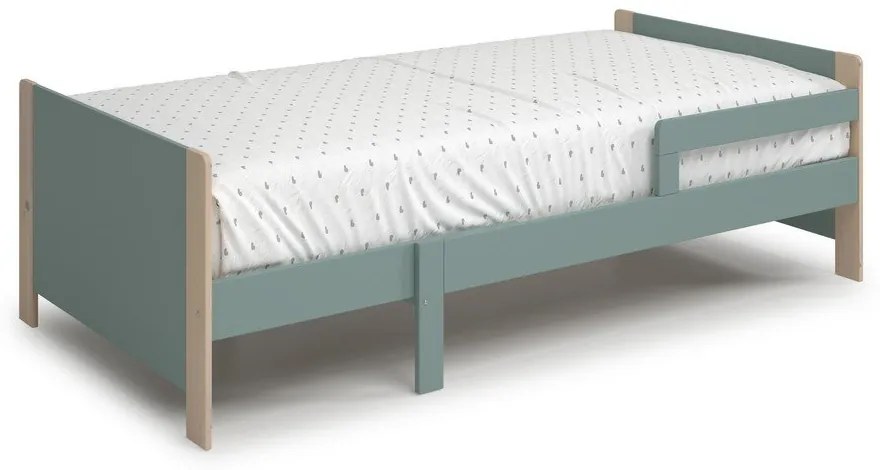 Zöld-natúr színű bővíthető gyerekágy 90x140/190 cm Willi – Marckeric