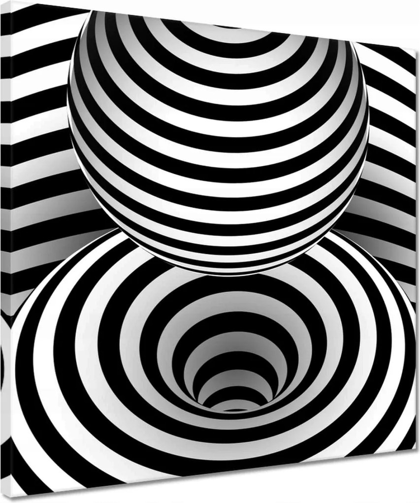 Vászonkép 40x40 Absztrakt fekete-fehér