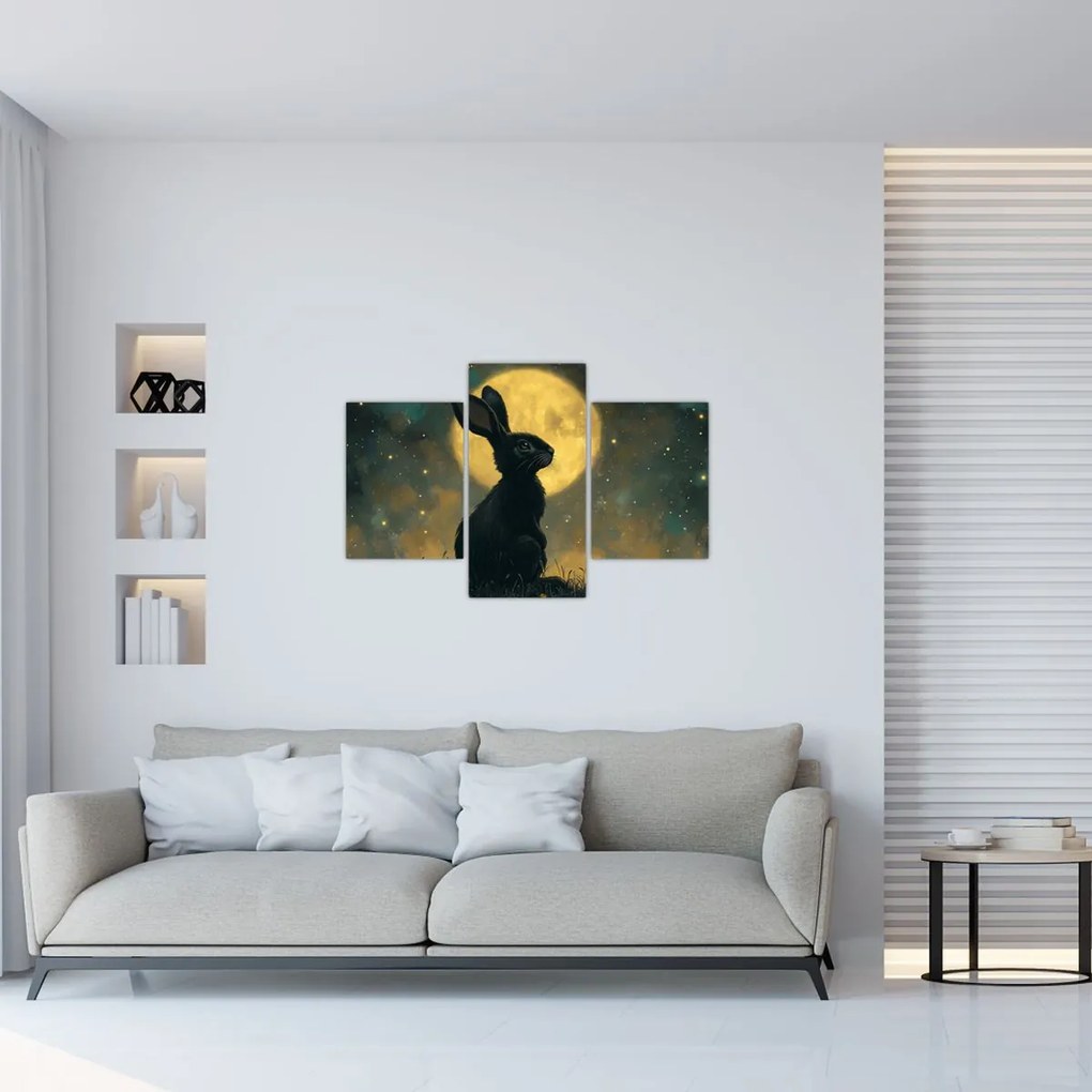 Kép - Nyúl és hold (90x60 cm)