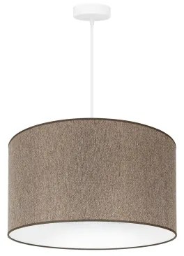 Duolla - Csillár zsinóron ROLLER ECO RECYCLING 1xE27/15W/230V átm. 45 cm barna