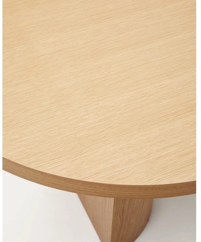 Étkezőasztal tölgyfa dekorral 100x240 cm Nealy – Kave Home