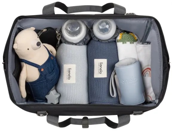 Lionelo - Pelenkázótáska babakocsihoz IDA Black Onyx