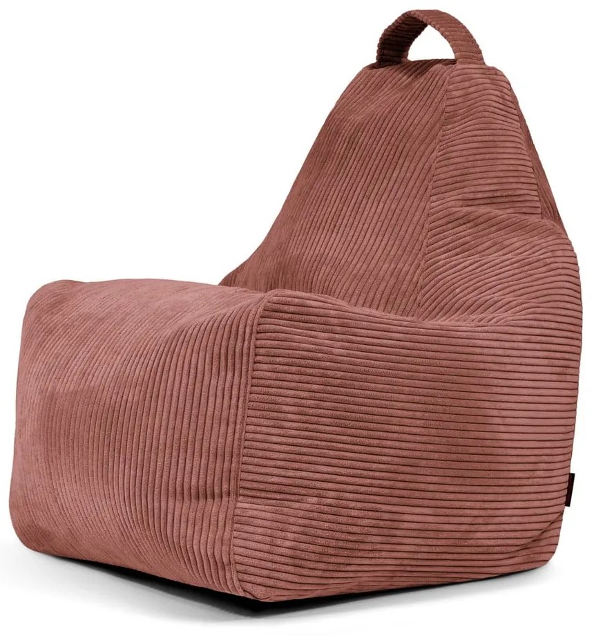 Téglavörös kordbársony babzsákfotel Play Amuse – SLOWDOWN