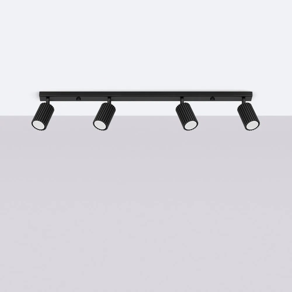 Fekete spotlámpa 6,5x81 cm Gleam – Sollux