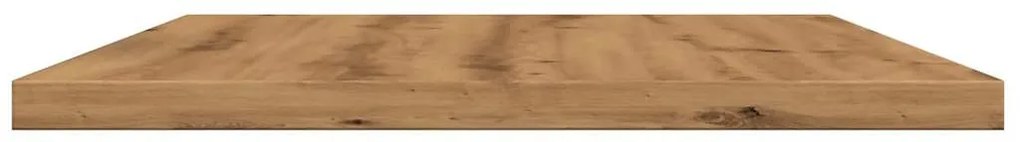 4 db kézműves tölgy színű szerelt fa könyvespolc 40x30x1,5 cm