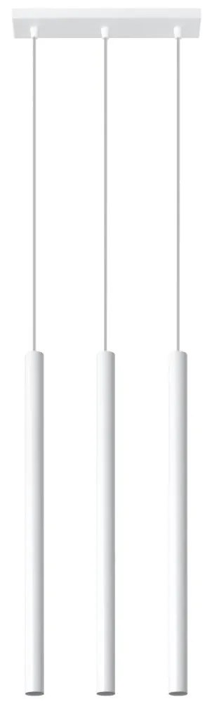 Sollux SL.0466 - Csillár zsinóron PASTELO 3xG9/8W/230V fehér