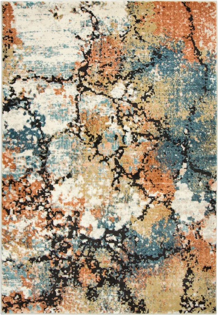 Modern Absztrakt Szőnyeg Puha Színes Lucca Szoba 120x170 cm