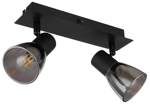 Globo 54307-2 - Fali spotlámpa CLAUDE 2xE14/40W/230V fekete