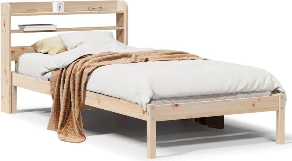 vidaXL tömör fenyőfa ágy matrac nélkül 90 x 200 cm