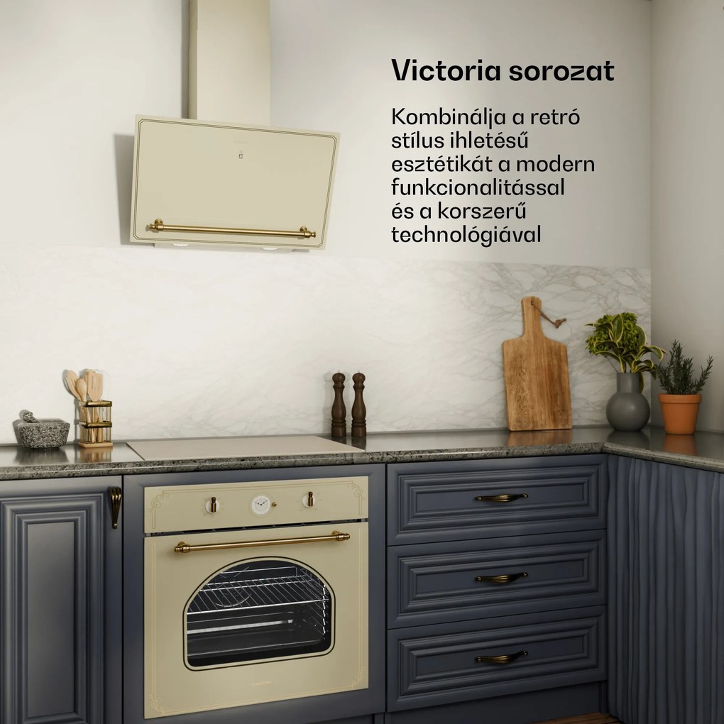 Klarstein Victoria indukciós főzőlap, 60 cm, 4 főzőlap, csúszka, Boost funkció