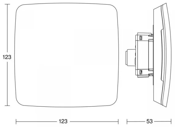 Steinel 084127 - Multiérzékelő True Presence beépíthető V2 BT-IPD UP WS fehér