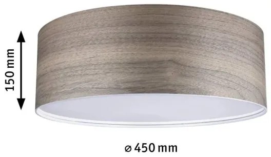 Paulmann 79687 - 3xE27/20W Mennyezeti lámpa NEORDIC LISKA 230V dió