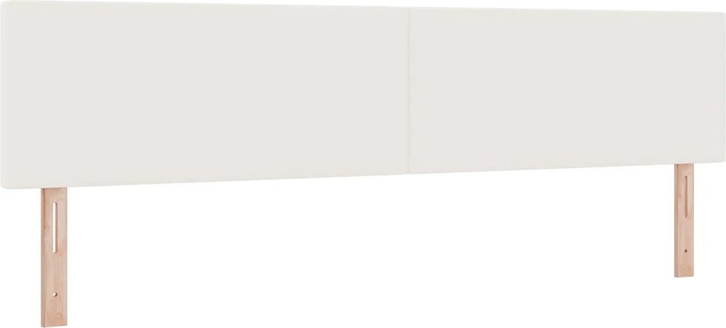 vidaXL LED ágytámla LED -es lámpákkal Krém 200 cm Poliészter