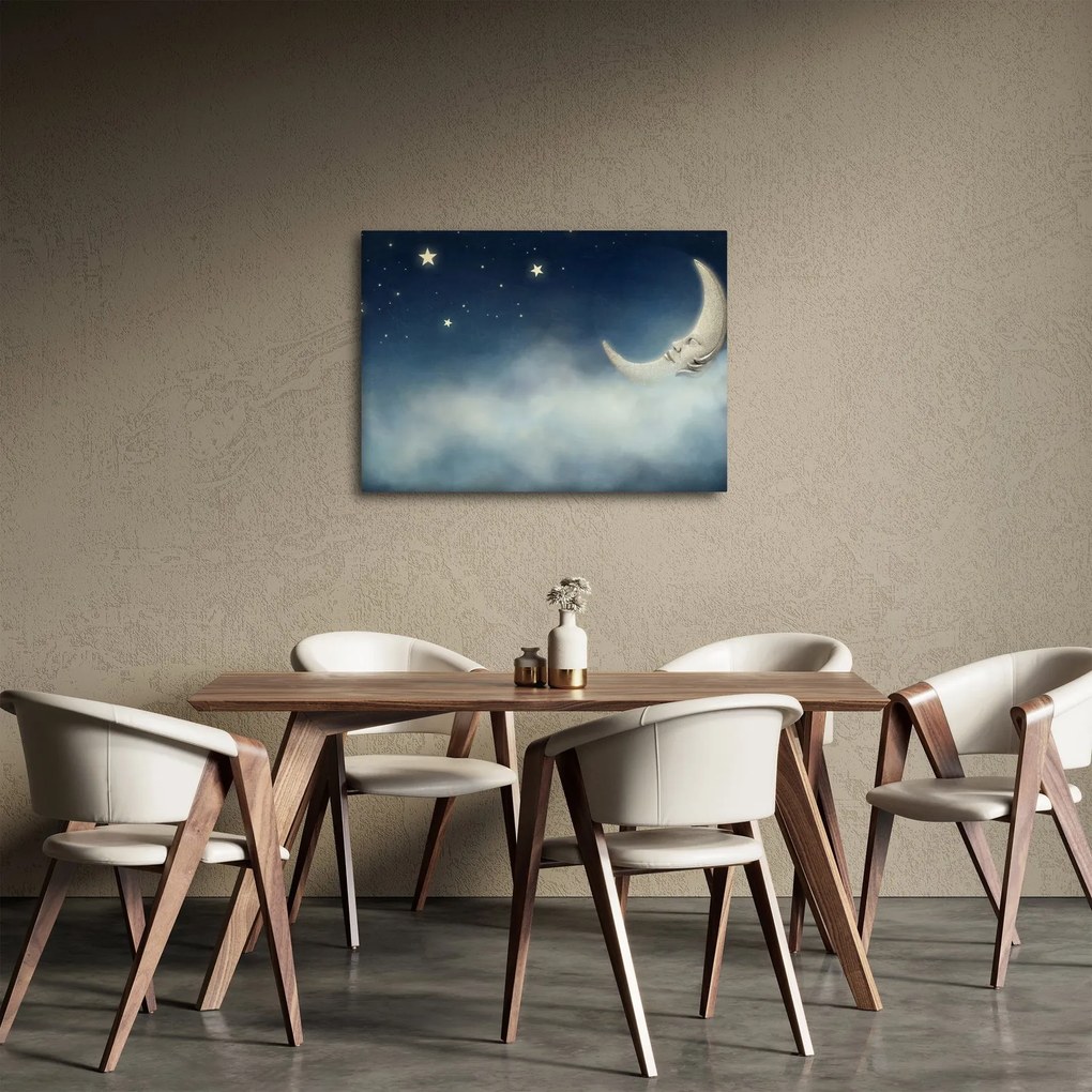 Kép - Hold csillagokkal (70x50 cm)
