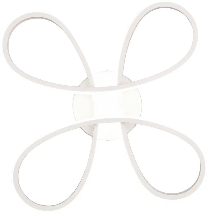 Fehér LED mennyezeti lámpa 40x40 cm Fly – Trio