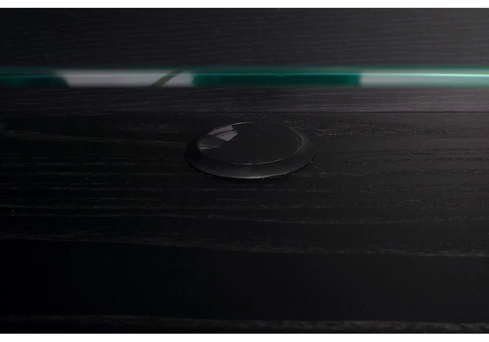 Barbier tolóajtós fekete komód - Zuiver