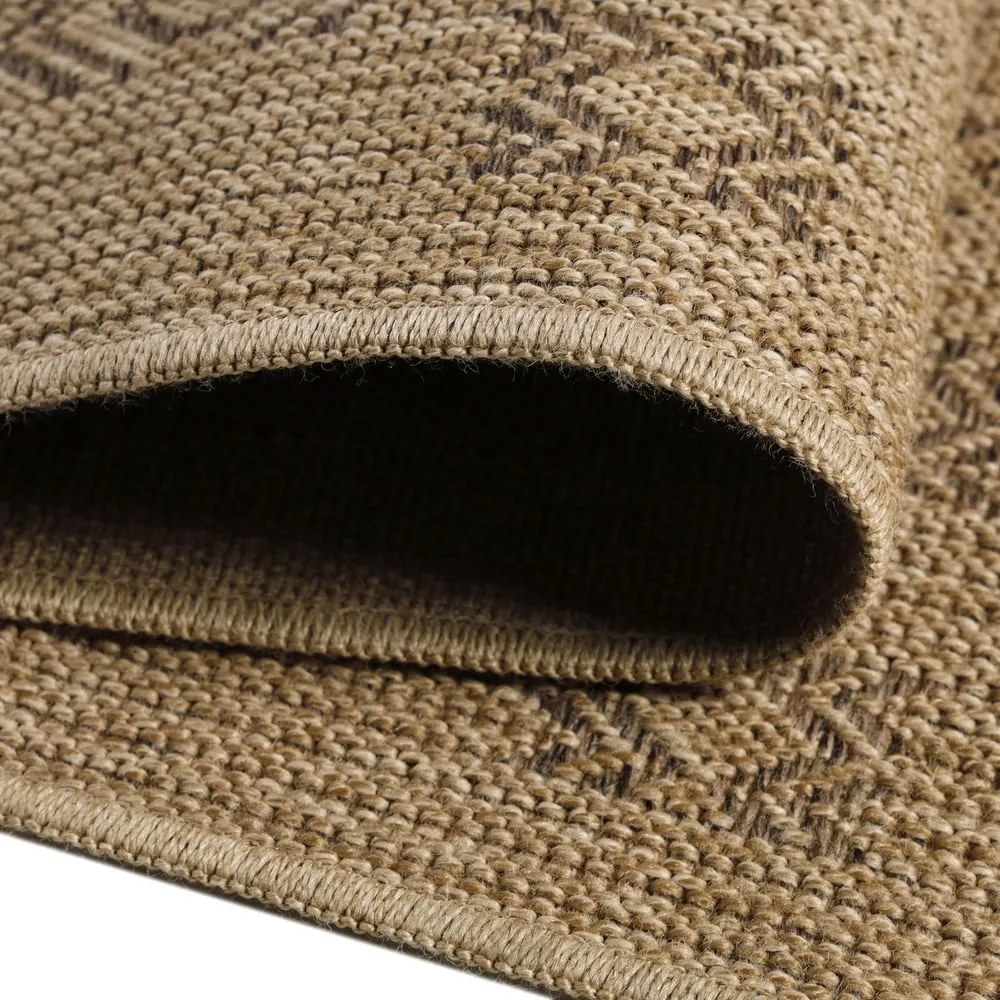 Natúr színű kültéri futószőnyeg 80x250 cm Dhaka – Ayyildiz Carpets