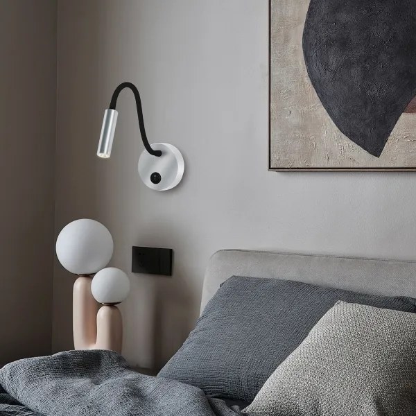 Brilagi - LED Rugalmas fali lámpa MAYA LED/3W/230V 4000K ezüst