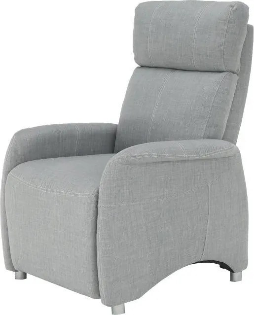 Állítható fotel, szürke szövet, FOREST