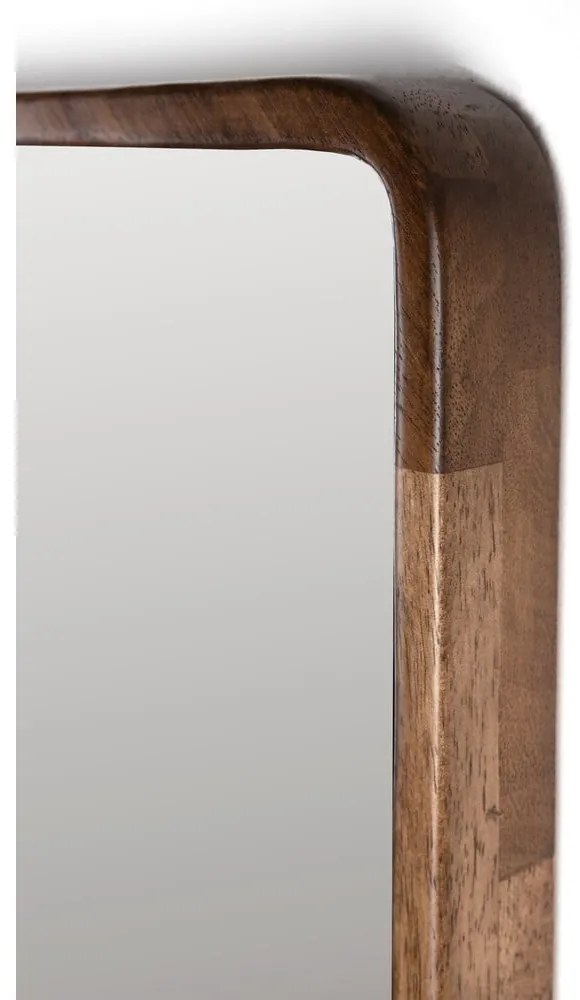 Fali tükör tömörfa kerettel 34x120 cm Nyko – White Label