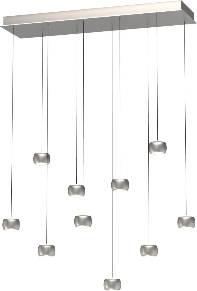 AVIANO LIGHTING 7039-1003 QUIBERON Többágú Függesztett Lámpa Matt Nikkel LED IP20