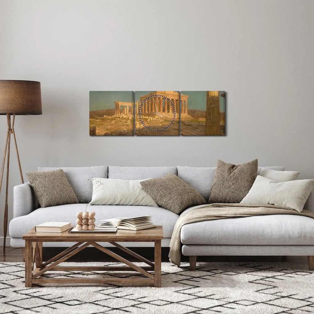 Kép - Frederic Edwin Church, The Parthenon, reprodukciók (órával) (90x30 cm)