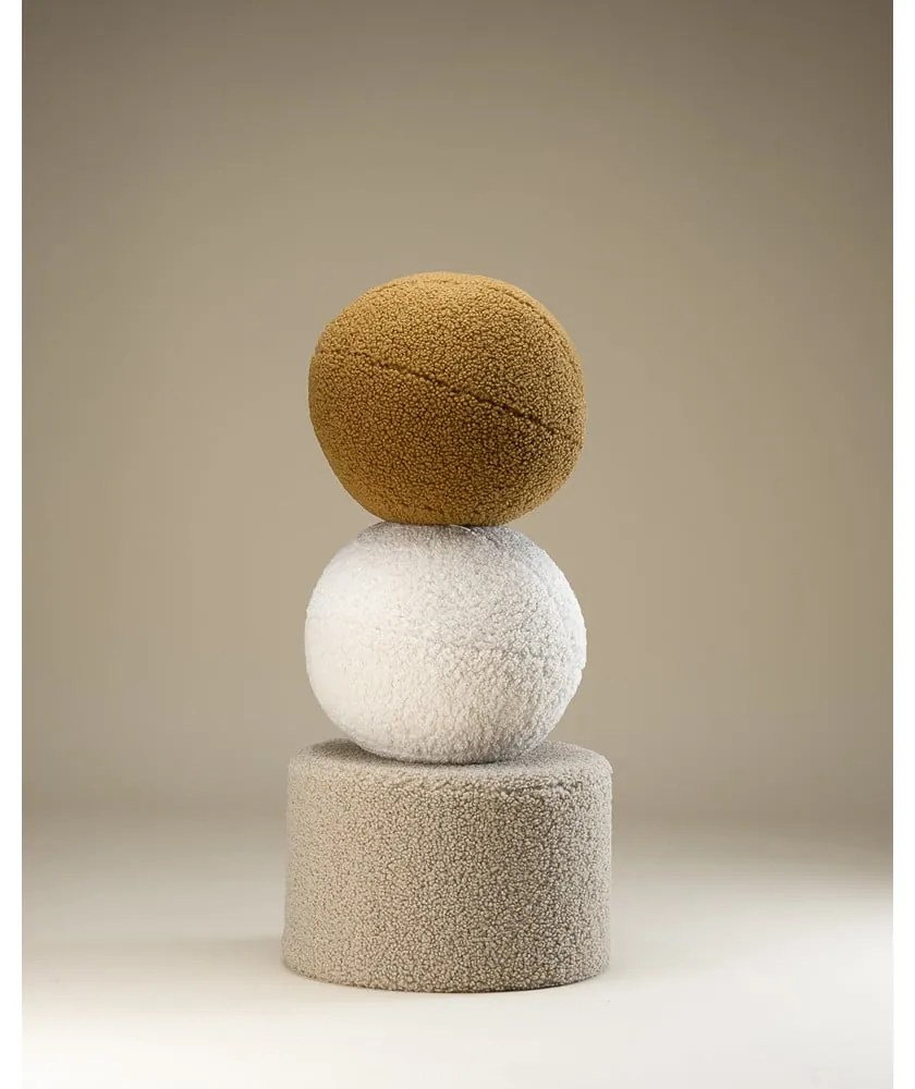 Világosbarna buklé gyerek puff – Wigiwama