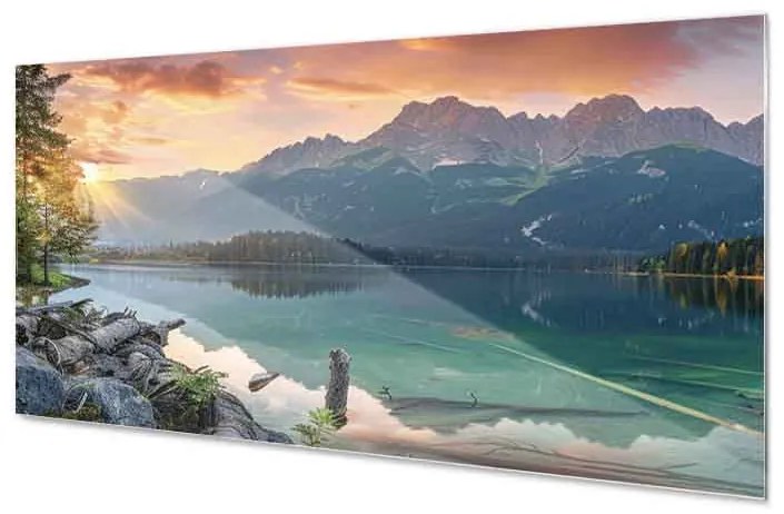 Wallplex konyhahátfal Napsütötte Táj (Méret: 60x180)