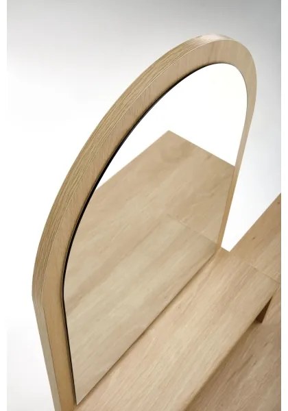 Öltözködő asztal CARMEN 136x104 cm bézs/fekete