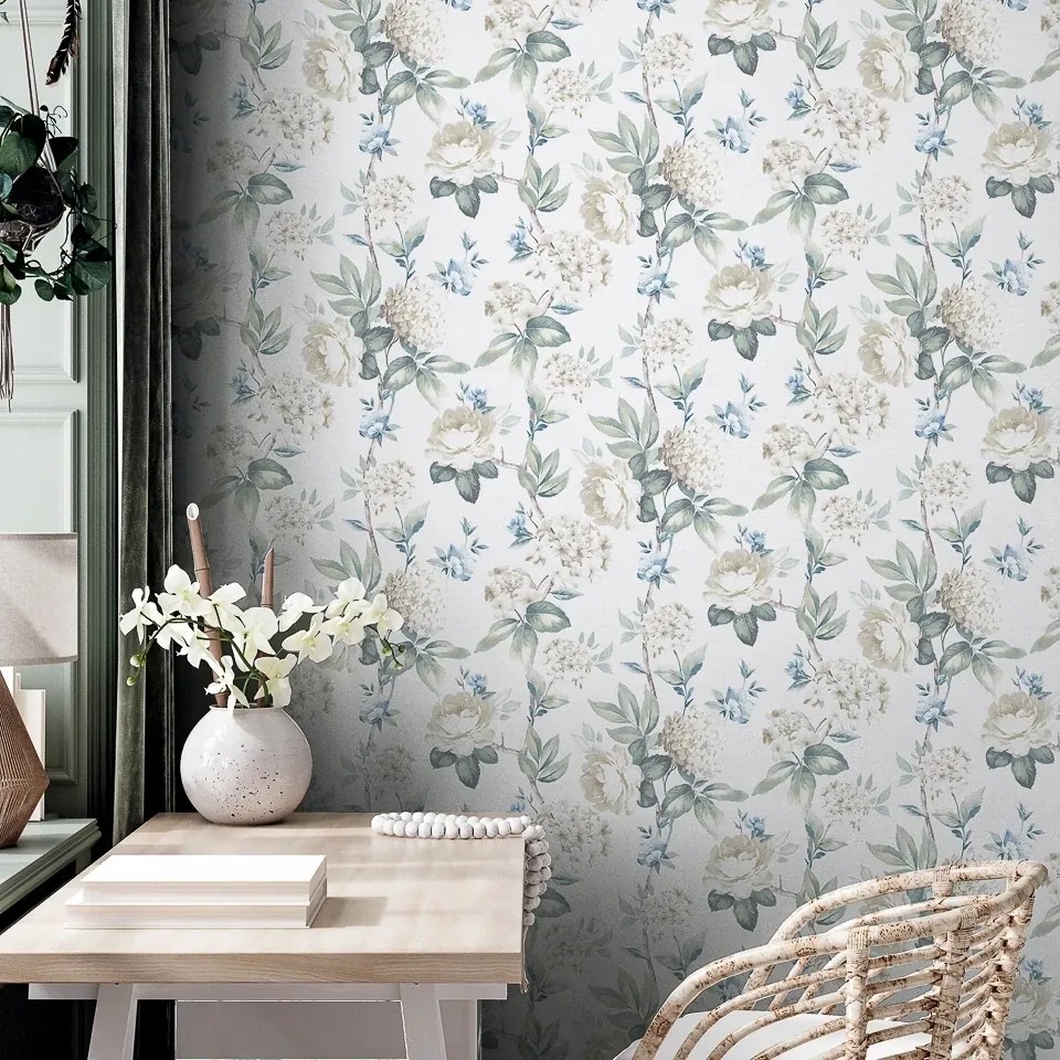 Arthouse Signature 1 Keeka Floral kék-krém virágos papír tapéta – 923802